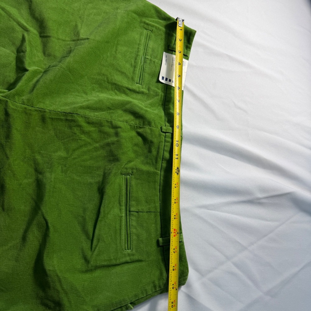 Lands' End Bright Green Corduroy Wide-Leg Trousers - Picture 7 of 9